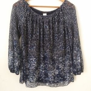Jennie & Marlis Lacy Peasant Top